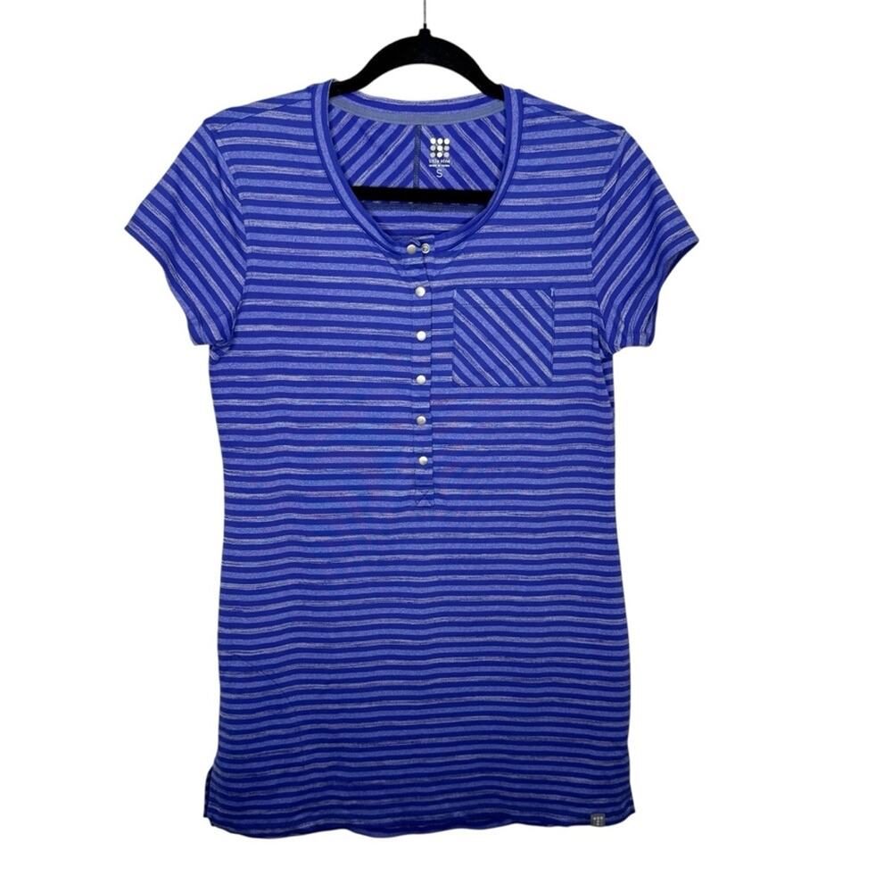 TITLE NINE / Selkie two toned purple striped short sleeve active dress / S